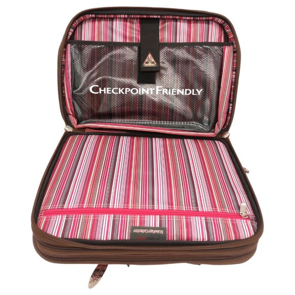 Mobile Edge 16" Scanfast Laptop Messenger Bag Pink Suede Checkpoint Friendly TSA - Picture 2 of 16